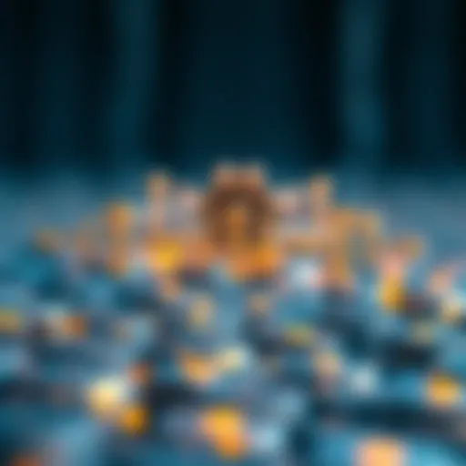 Visual representation of the blockchain structure
