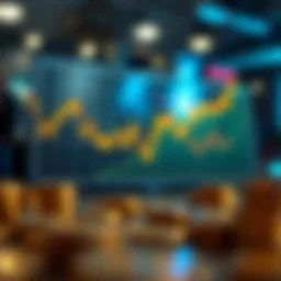 Graph illustrating cryptocurrency market trends
