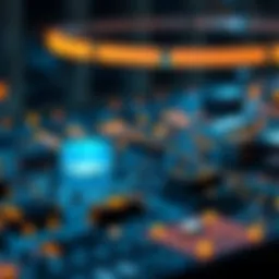 Visual representation of blockchain architecture