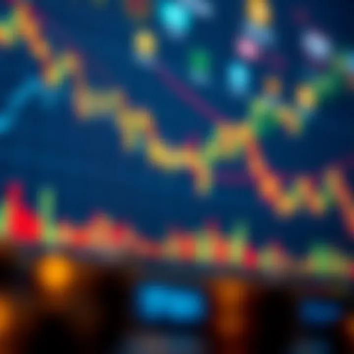 Graph showing cryptocurrency market trends