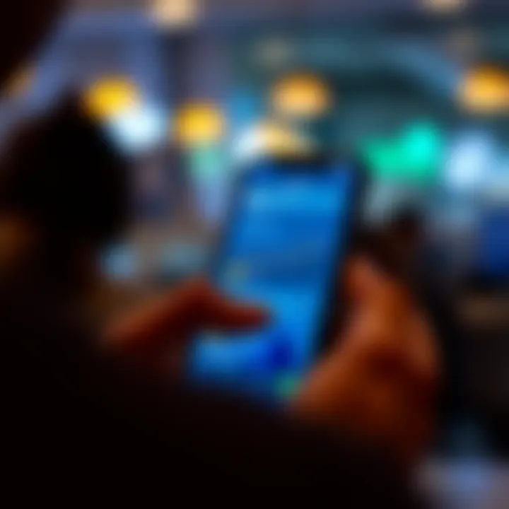 User Experience with Cool Wallet Pro App User interacting with Cool Wallet Pro app on smartphone