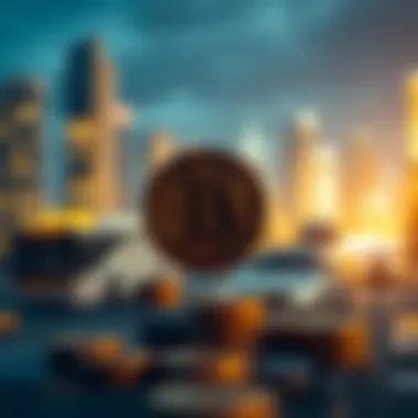 Conceptual image representing corporate cryptocurrency adoption