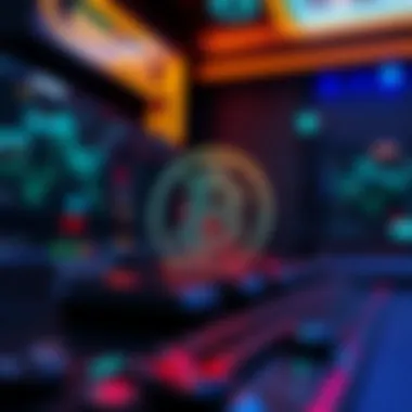 Blockchain technology visualized within a gaming context