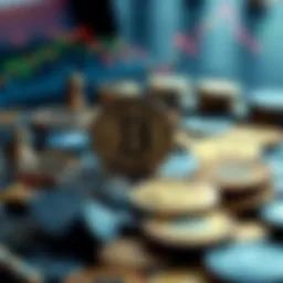 Visual representation of various cryptocurrencies