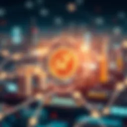 A digital representation of IoT tokens interlinked with various industries