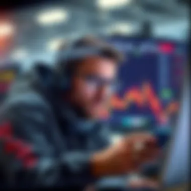 Trader analyzing data related to call open interest in cryptocurrency markets