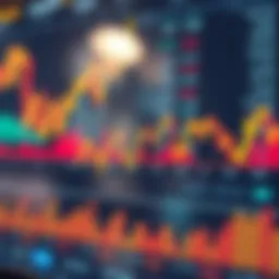 A visual representation of Binance trading charts depicting market fluctuations