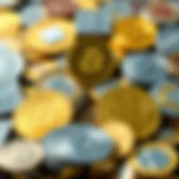 A visual representation of various digital currencies