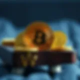 Conceptual representation of cryptocurrency and retirement planning