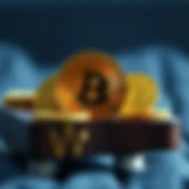 Conceptual representation of cryptocurrency and retirement planning