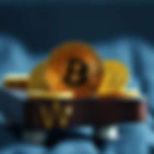 Conceptual representation of cryptocurrency and retirement planning