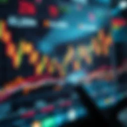 A sophisticated chart depicting market movements in derivatives trading