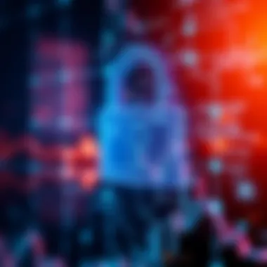 Security Measures in Trading Platforms A digital lock symbolizing security measures in trading platforms