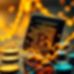 Conceptual representation of flash wallets in cryptocurrency