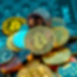 Visual representation of various digital currencies