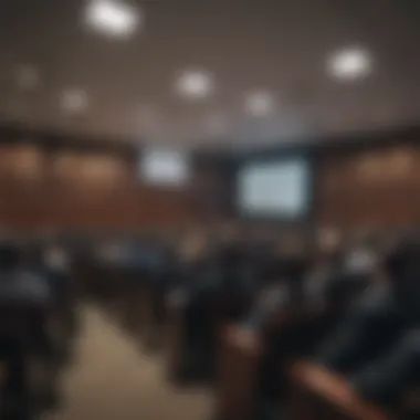 Professor lecturing on blockchain technology