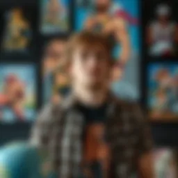 Logan Paul showcasing his NFT artwork