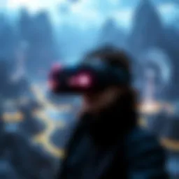 A visual representation of a virtual reality landscape showcasing immersive environments.