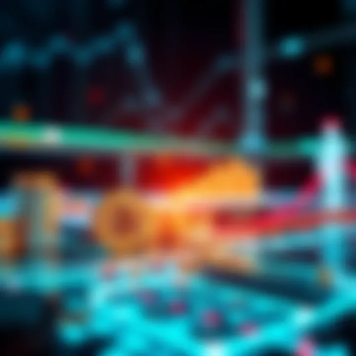 Challenges in Cryptocurrency Regulation A futuristic concept depicting the regulatory landscape of digital currencies