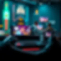 Conceptual representation of play-to-earn gaming ecosystem