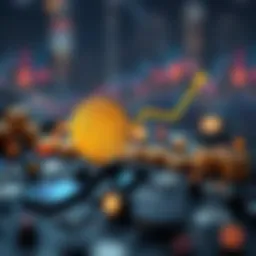 Symbolic representation of cryptocurrency growth