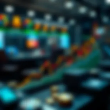 Graph showcasing market trends for NFTs