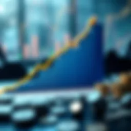 Graph depicting diverse investment growth