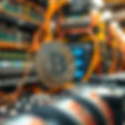 Visual representation of cryptocurrency mining techniques