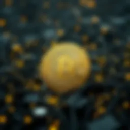 Visual representation of hashing power in cryptocurrency