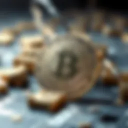 Conceptual representation of blockchain technology