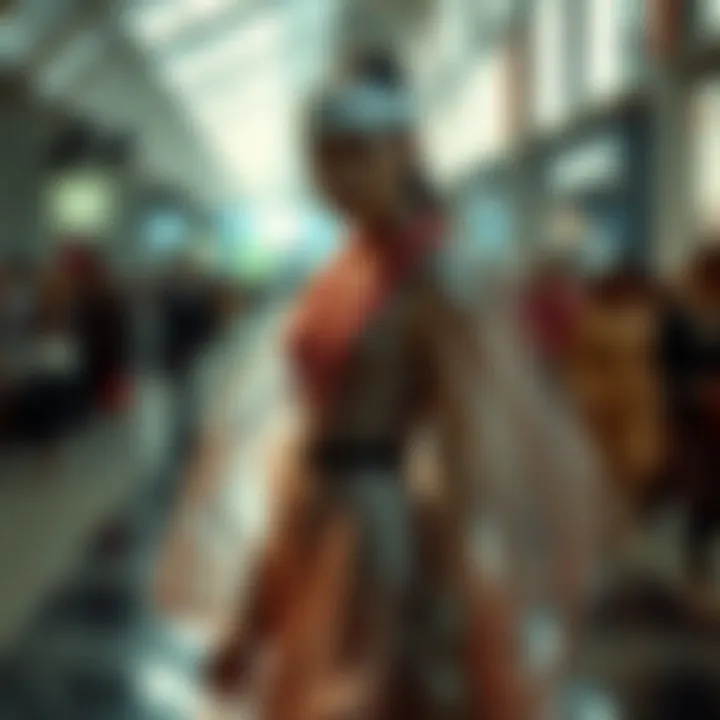 Digital Fashion Creation: Merging Art and Technology Artist creating digital fashion designs using advanced technology