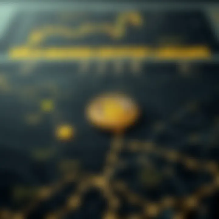 A visual map depicting the key players in the gold-backed cryptocurrency market.