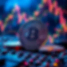 An abstract representation of cryptocurrency trading dynamics