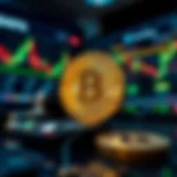 An illustrative representation of automated cryptocurrency trading