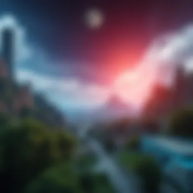 Emerging Cryptocurrency Landscape Visualization of emerging cryptocurrencies in a digital landscape