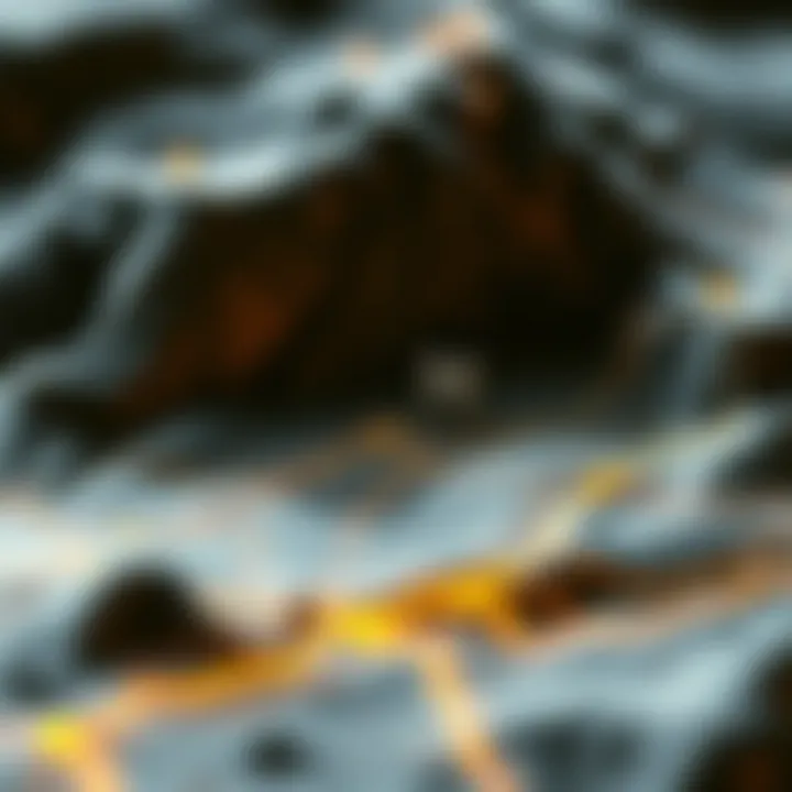 Map displaying regional variances in Helium mining hotspots