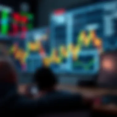 Algorithmic Analysis in High-Frequency Trading An illustration of high-frequency trading algorithms analyzing market data.