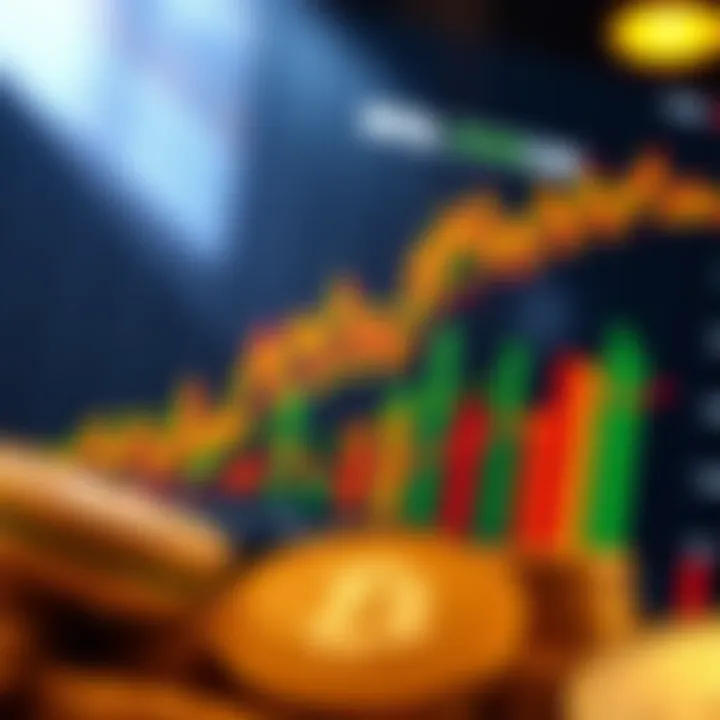 Cryptocurrency Market Dynamics A chart illustrating market trends of cryptocurrencies