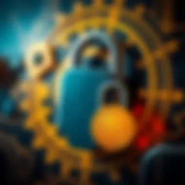 Ensuring Secure Transactions A secure lock symbolizing cryptocurrency security measures