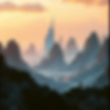 A futuristic landscape symbolizing the growth of the crypto industry