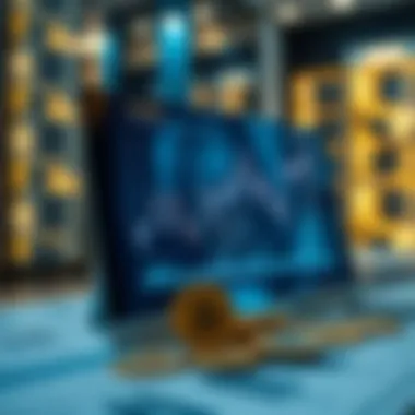 Graph showcasing market trends in cryptocurrency and real estate