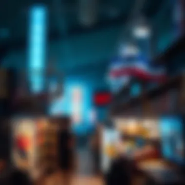 Illustration depicting digital collectibles marketplace