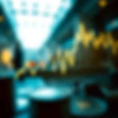 Graph depicting market trends in cryptocurrency