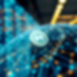 Visual representation of NKN Coin ecosystem showcasing decentralized data transmission.