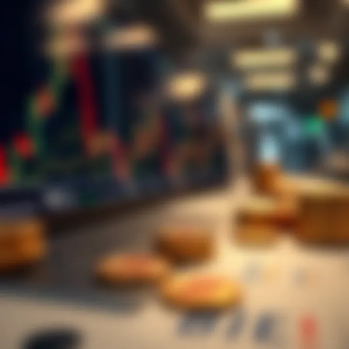 Strategic Planning in Cryptocurrency Trading Conceptual graphic representing the strategic planning of cryptocurrency investing through paper trading.