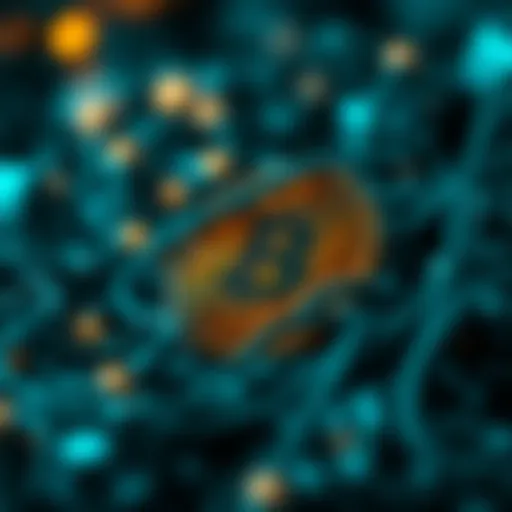 Visual representation of blockchain technology
