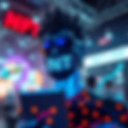 Conceptual illustration of digital artwork representing NFTs