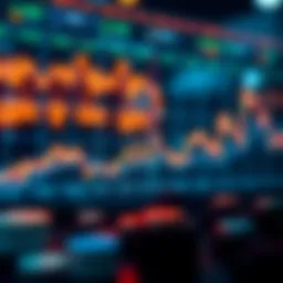 Graph showing cryptocurrency market trends