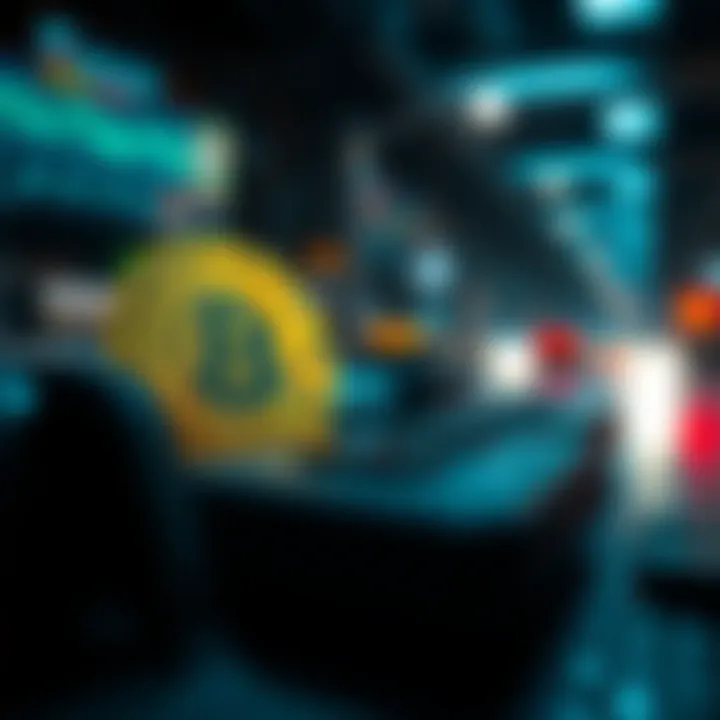 An artistic interpretation of decentralized finance concepts