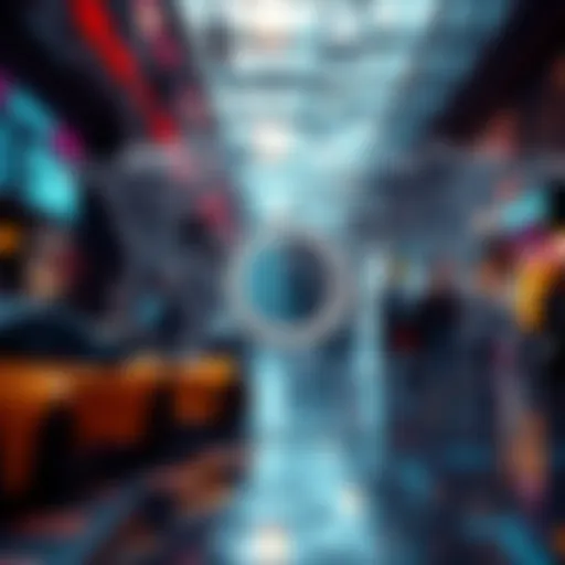 Visual representation of digital currencies impacting global finance